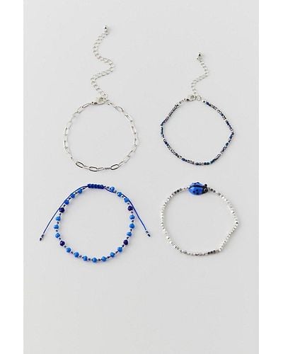 Urban Outfitters Beaded Bracelet Set - Blue