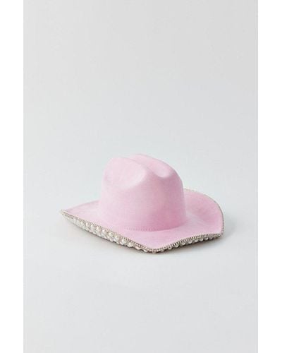 Urban Outfitters Embellished Cowboy Hat - Pink