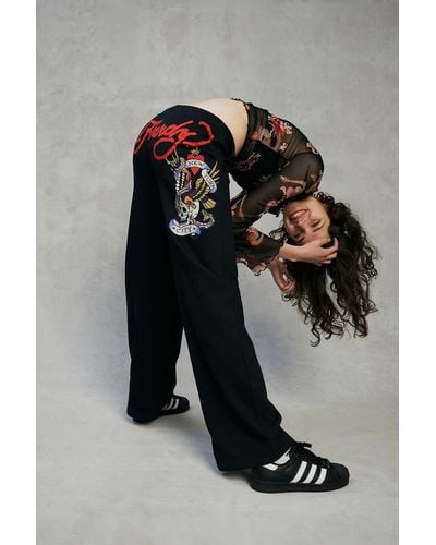Ed Hardy Uo Exclusive Low-rise Sweatpant - Black