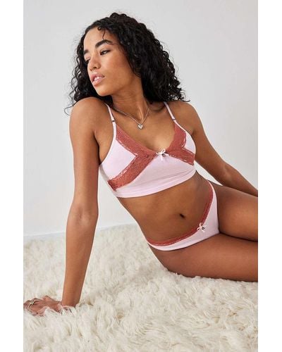 Out From Under Chrysalis Cami & Thong Set - Pink