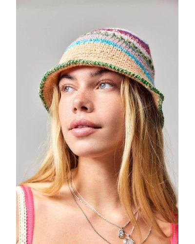 Urban Outfitters Uo Twisted Yarn Bucket Hat - Brown