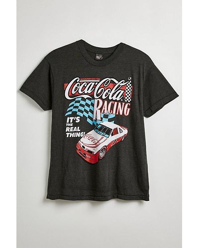 Urban Outfitters Coca Cola Racing Flag Tee - Black