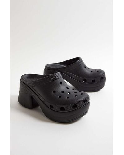 Crocs™ Black Siren Heeled Clogs