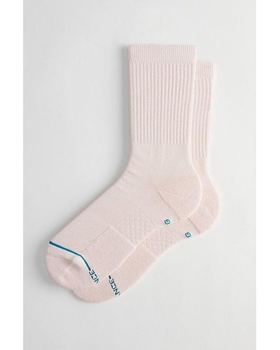 Stance Icon Crew Sock - Pink