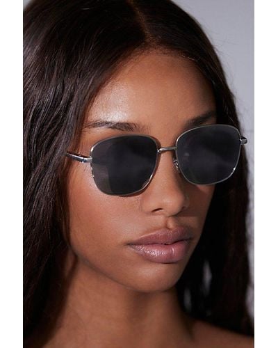 Urban Outfitters Uo Essential Metal Square Sunglasses - Black