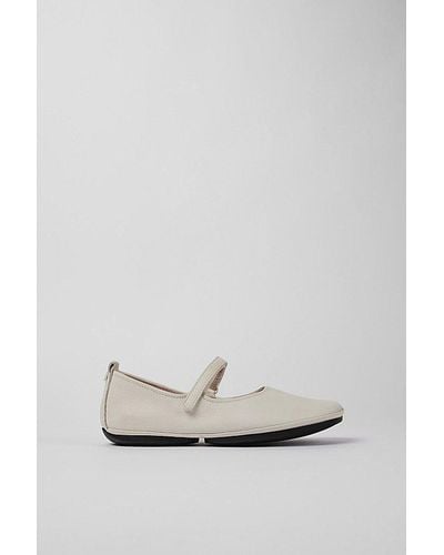 Camper Right Leather Ballet Flat - White