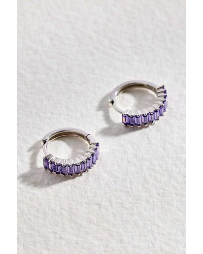 Urban Outfitters Caotic Waterfall Hoops - Purple