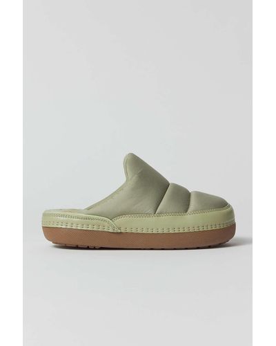 Urban Outfitters Uo Lily Puffy Slipper In Olive,at - Green