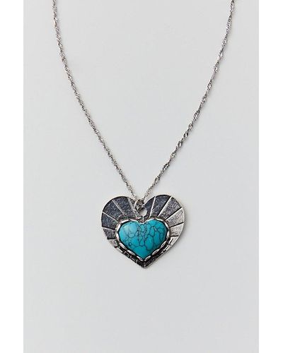 Urban Outfitters Heidi Icon Necklace - Blue