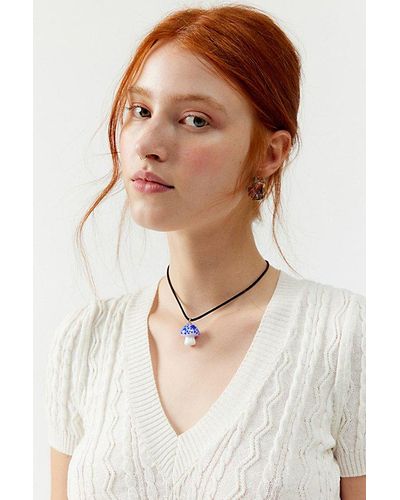 Urban Outfitters Glass Corded Necklace - Multicolor