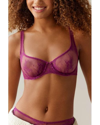 Out From Under Mesh Tie-Front Bra