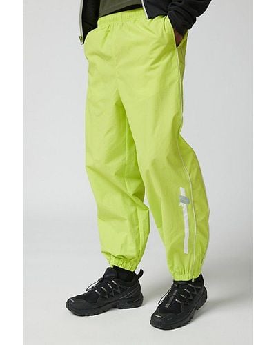 Urban Outfitters Uo Baggy Shell Nylon Pant - Green