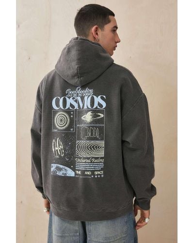 Urban Outfitters Uo Washed Black Cosmos Hoodie