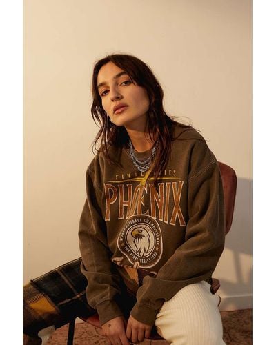 Urban Outfitters Uo Washed Phoenix Falcons Sweatshirt - Brown