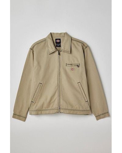 Dickies Duck Canvas Contrast Stitch Jacket - Natural