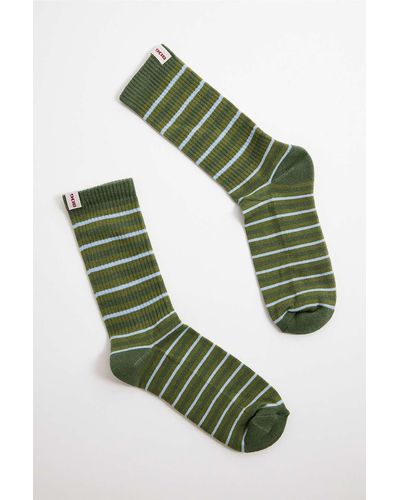 BDG Green Stripe Socks
