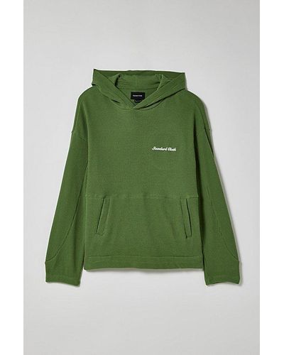 Standard Cloth Byron Thermal Hoodie Sweatshirt - Green