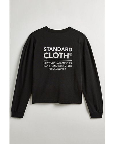 Standard Cloth Foundation Long Sleeve Graphic Tee - Black