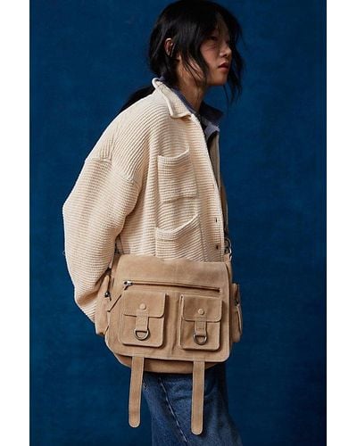 Urban Outfitters Ecote Jackson Pocket Messenger Bag - Blue