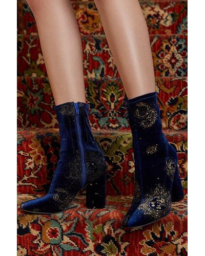 Urban Outfitters Celestial Glove Boot - Blue