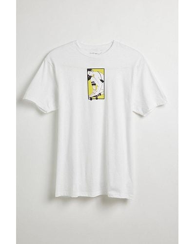 Urban Outfitters Patrick Nagel Roller Skate Tee - White