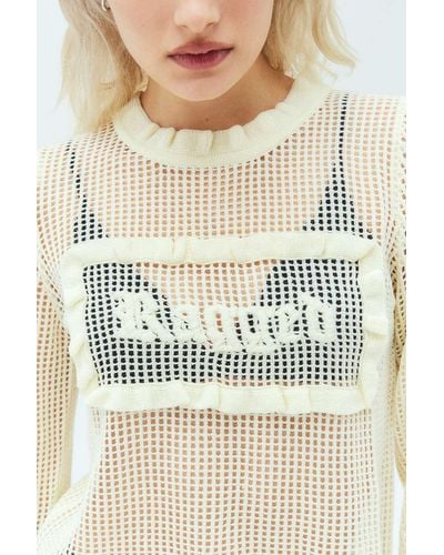 Urban Outfitters The Ragged Priest Doll Open Knit Jumper - Natural
