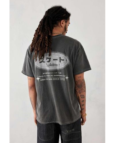 Urban Outfitters Uo Washed Black Suketo T-shirt