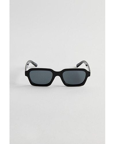 Urban Outfitters Pascal Plastic Rectangle Sunglasses - Blue