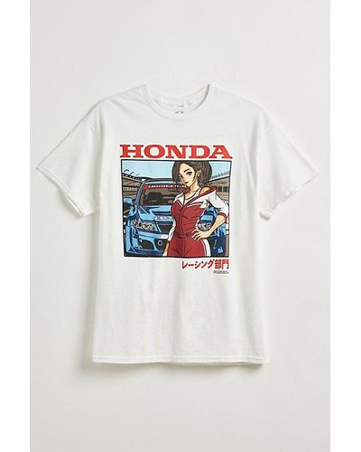 Urban Outfitters Honda Track Star Tee - Gray