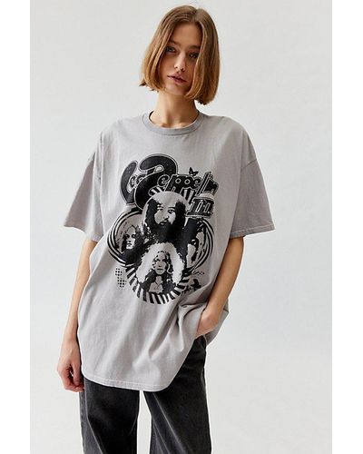 Urban Outfitters Led Zeppelin T-Shirt Dress - Gray
