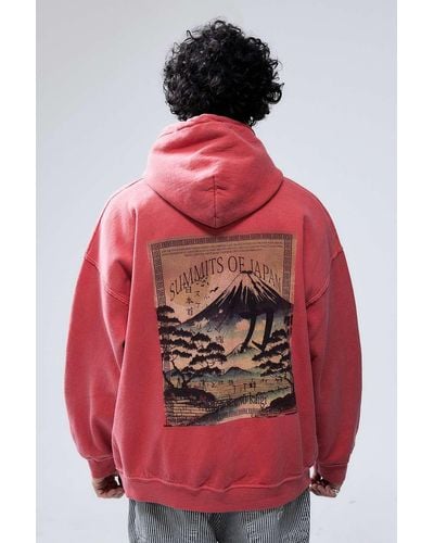 Urban Outfitters Uo Red Summits Of Japan Hoodie