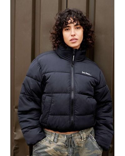 iets frans... Recycled Water Resistant 90s Riley Puffer Jacket - Black