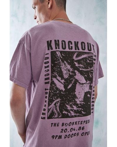 Urban Outfitters Uo - t-shirt "knockout" in mauve - Lila