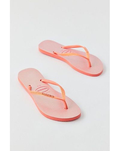 Havaianas Printed Slim Flip Flop Sandal - Pink