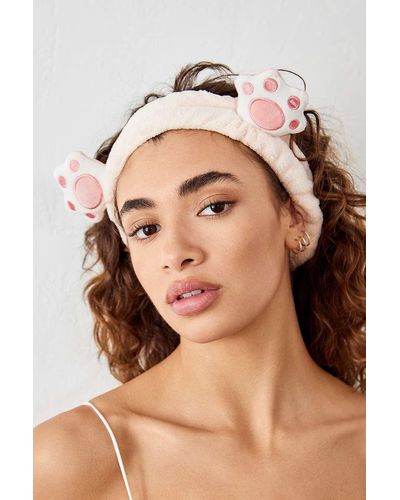 Urban Outfitters Stirnband "paw spa day" - Natur