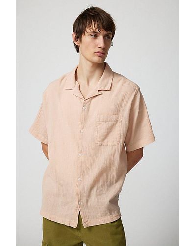 Standard Cloth Liam Crinkle Shirt Top - Natural