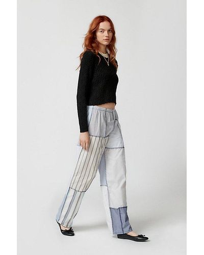 Urban Renewal Remade Pieced Boxer Pant - Blue