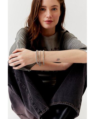Urban Outfitters Ball Bead Stack Bracelet Set - Black