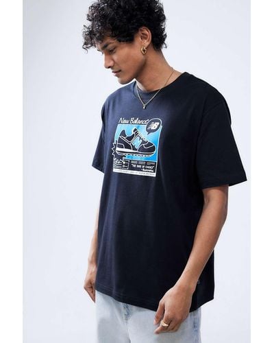 New Balance Black Advert T-shirt - Blue