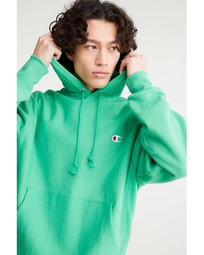 Champion Uo Exclusive Reverse Weave Hoodie Sweatshirt - Green