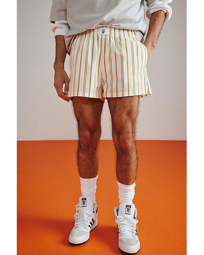 Standard Cloth Striped Boxing Short - Orange