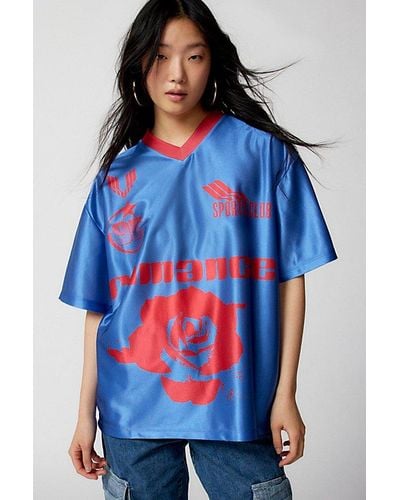 Urban Outfitters Romance Jersey T-Shirt Dress - Blue