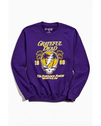 Urban Outfitters Grateful Dead Los Angeles Crew Neck Sweatshirt - Purple