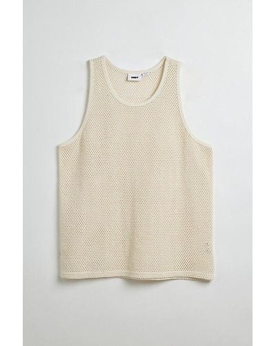 Obey Tower Mesh Tank Top - Natural