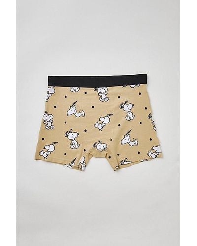 Urban Outfitters Snoopy Boxer Brief - Natural