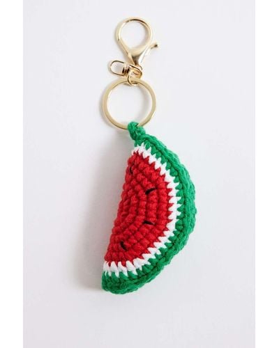 Urban Outfitters Watermelon Knitted Keyring At - White
