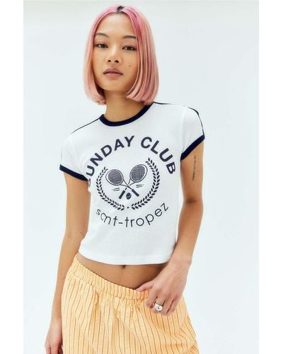 Urban Outfitters Uo Saint-tropez Baby T-shirt - White