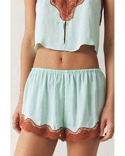 Out From Under Juliette Satin Micro Short - Green