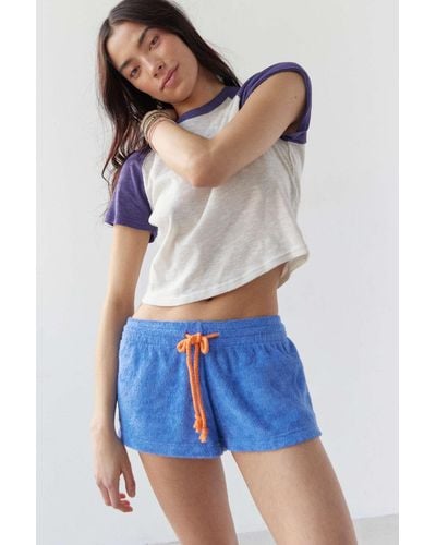 Out From Under Veronica Terrycloth Sweatshort - Blue