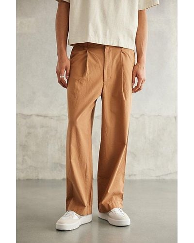 Standard Cloth Jason Summer Pleated Trouser Pant - Brown